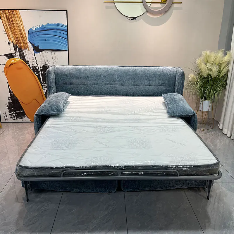 

Elephant Ears Sofa Bed High Backrest Dual Purpose Flip Comes With Mattress Multifunctional