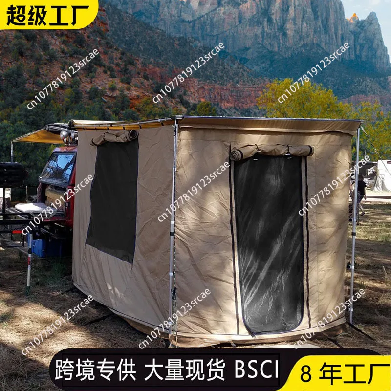 Car side tent house outdoor camping self-driving tour Car side shelter with car canopy awning