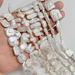 Irregular Natural Freshwater Pearl Bead Charm High Quality White Pearls Loose Beads For Jewelry Making Necklace Bracelet Earring