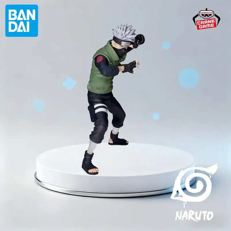 En Stock Bandai Original Naruto Hatake Kakashi figuras de Anime modelos de acción muñecas de dibujos animados juguetes de escritorio adornos regalos del Festival