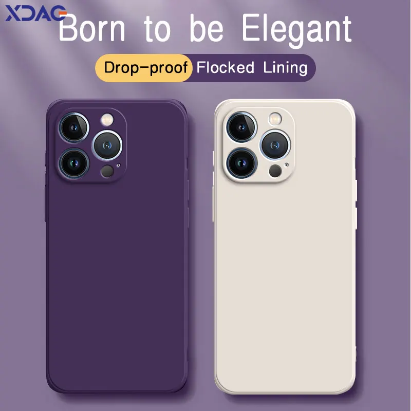 Originele Vierkante Vloeibare Siliconen Hoezen Voor Iphone 11 12 13 14 Pro Max Plus Mini Hoesjes Iphone11 11pro 12pro 13pro 14pro Iphone14