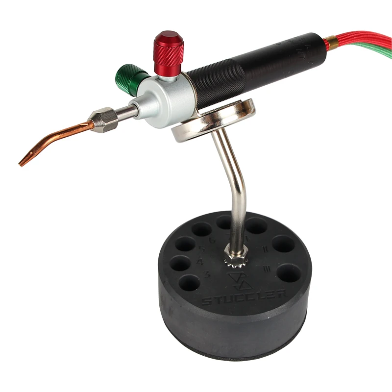 Stuccler Magnetic Torch Stand and Tip Organizer Third Hand Welding Torch Holder for Smith Little Torch