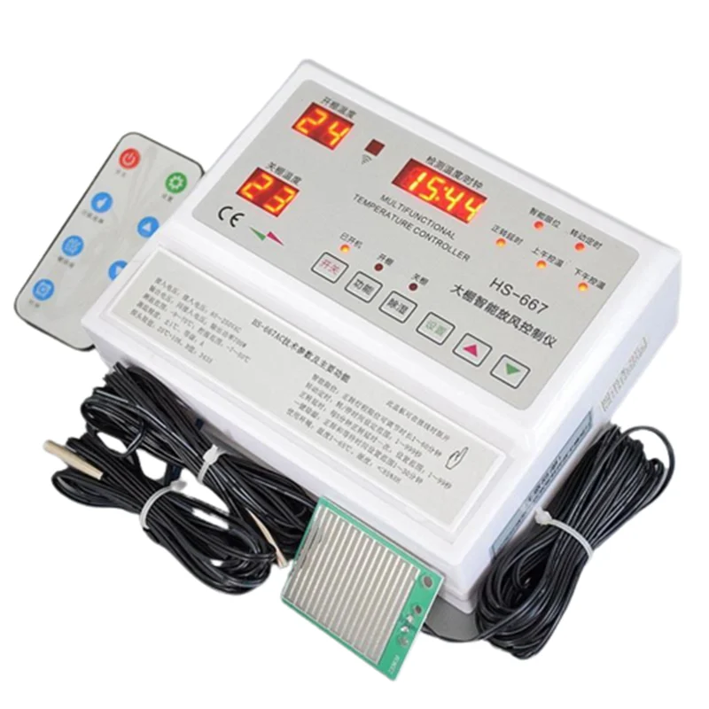 para Estufa Ventilador Automático Controle de Temperatura Controlador de Instrumento Interruptor Hs667 ac 220v