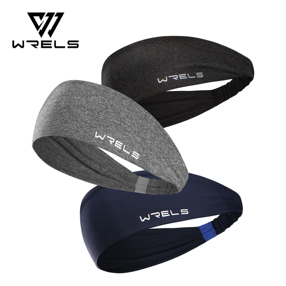 WRELS Sports Headband Elastic Absorbent Sweat Breathable Running Tennis Yoga Soft Hair Band Men Woman ﻿Running Fitness Sweatband