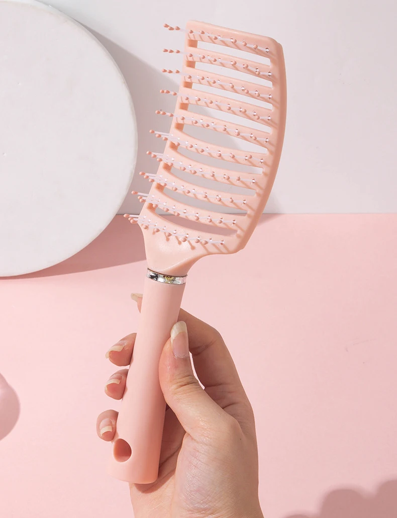 1pc Anti-Static Massage Brush Women's Hair and Scalp Massage Comb - Straight Hair Professional Tool