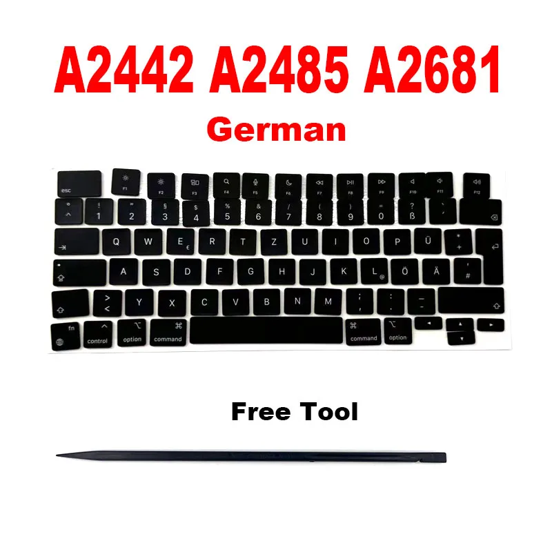 New Keyboard A2442 A2485 A2681 Keycaps Keys For Macbook Pro Air 13