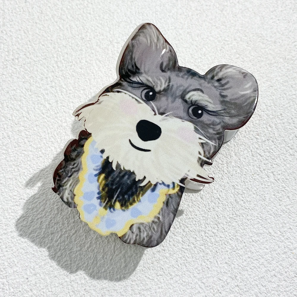 

Cute Acrylic Cartoon Dog Hair Clip Claw For Women Girls Personality Oersize Animal Geometric Thick Hair Accessories Tool Gifts