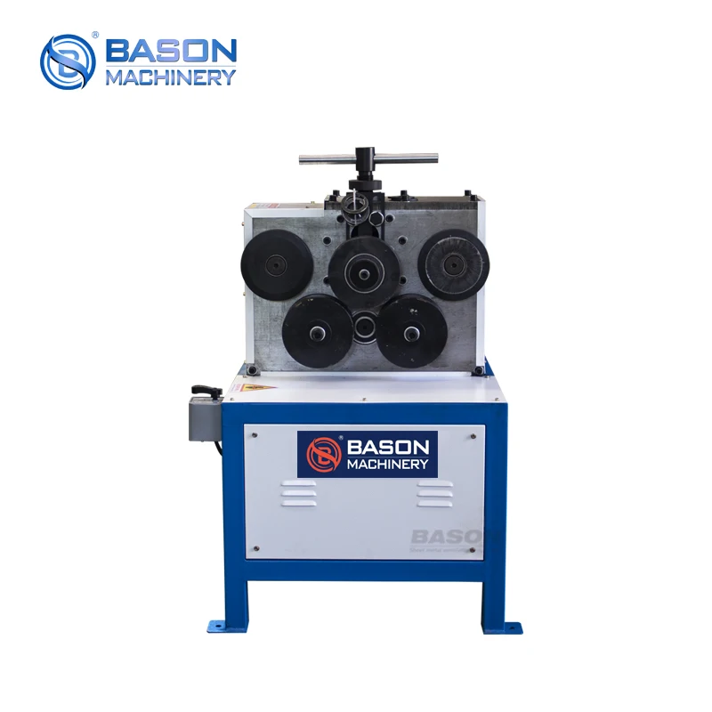 HVAC Duct Angle Iron Bending Machine Electric Profile Roll Bender for Angle Steel Flat Bar Channel Steel Coiling