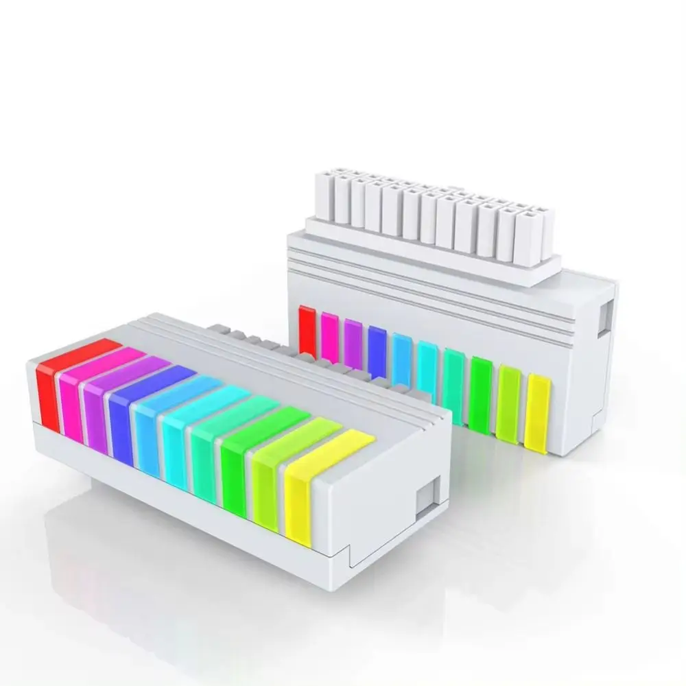 Mainboard ATX 24-polig auf 90 Grad modularer Computer DIY Netzstecker-Adapter ARGB-Montagezubehör