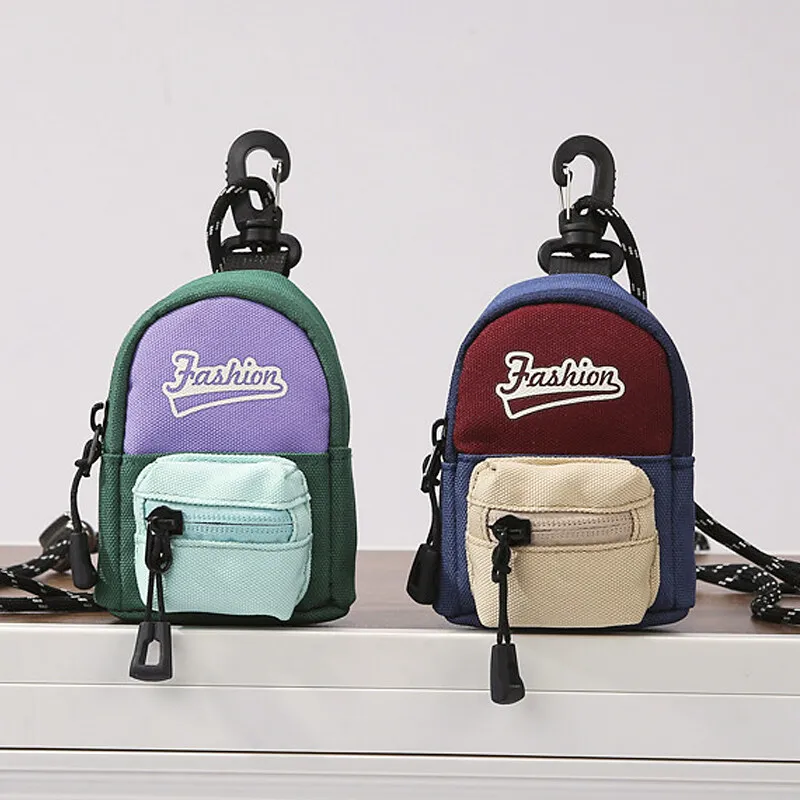 

New Mini Boys' and Girls' Neck Hanging Bag Korean Fashion Cute Children's Pendant Bags Children's Zipper Coin Wallet