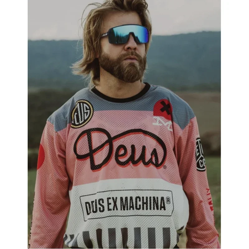 2024 DEUS EX MACHINA Men's Downhill Jerseys Mountain Bike Shirts Offroad DH Motorcycle Jersey Motocross Sportwear Clothing Bike