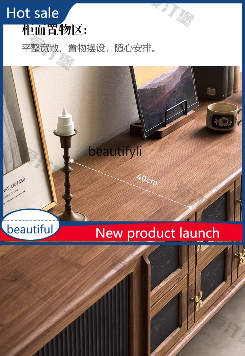 

cqy French Vintage TV Cabinet Retro Floor Side Cabinet Furniture Storage Cabinet New Model