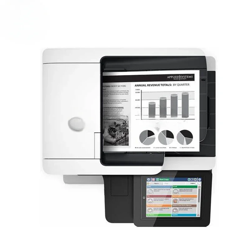 

#For new Printer For HP LaserJet Enterprise MFP M527dn 527 527dn Black and White Laser All-in-One Printer Refurbished