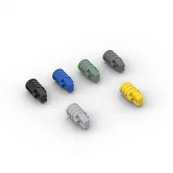 MOC 10PCS 30552 Hinge Cylinder Bricks Building Blocks Kit 1x2 Axle Hole On Ends Slots Particle Toys Children Birthday Kid Gift