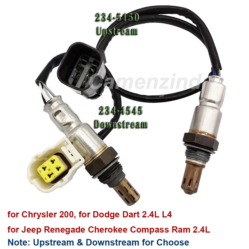 

O2 Oxygen Sensor Front or Rear for Chrysler 200 Jeep Renegade Cherokee Compass Ram 2.4L L4 68087364AA 05149180AA 2345150 2344545