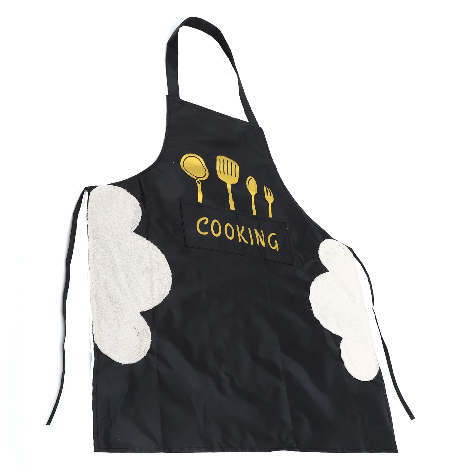 

Waterproof Oil resistant Apron PVC Black Multi functional Cooking Protector Pocket Men Women Kitchen BBQ Grilling House Art DIY
