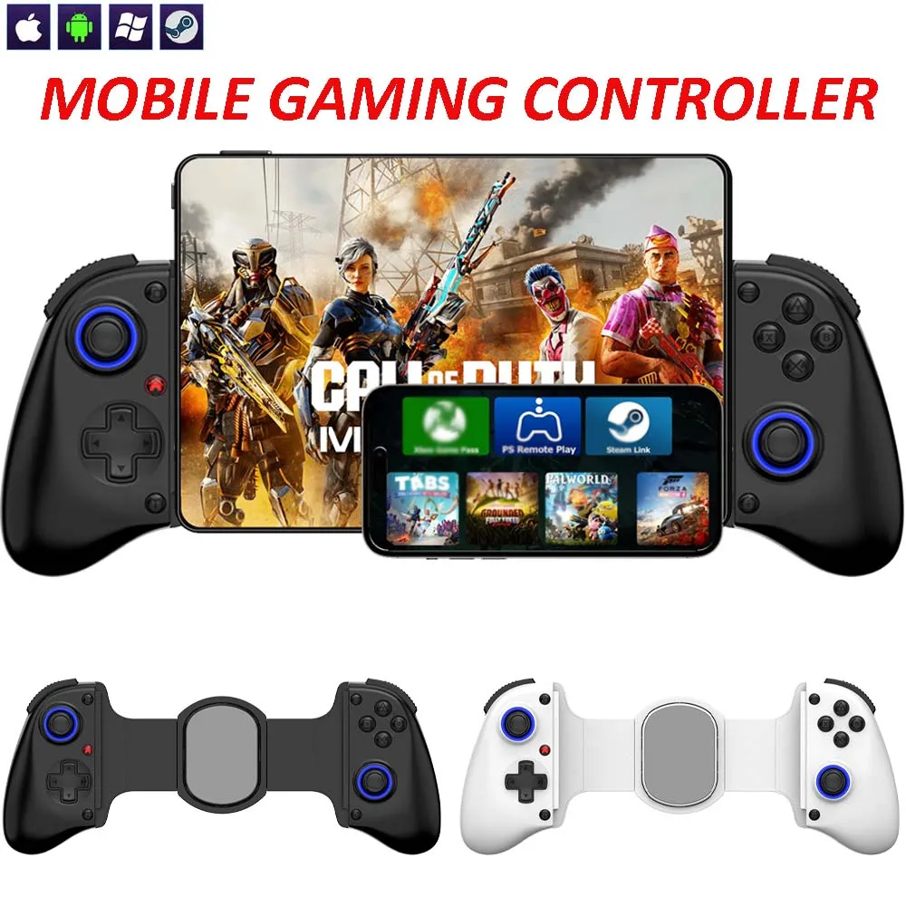 D11 Mobile Phone Gamepad for PS4/PS3 Game Controller for IOS/Android/SWITCH/PC Telescopic Joystick Wireless Gaming Controller