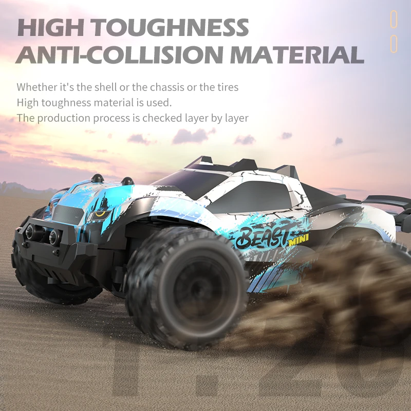 

2024 Tiktok Boom SG318PRO 1:20 4WD high-speed car with Led lights radio remote control car Bigfoot off-road racing