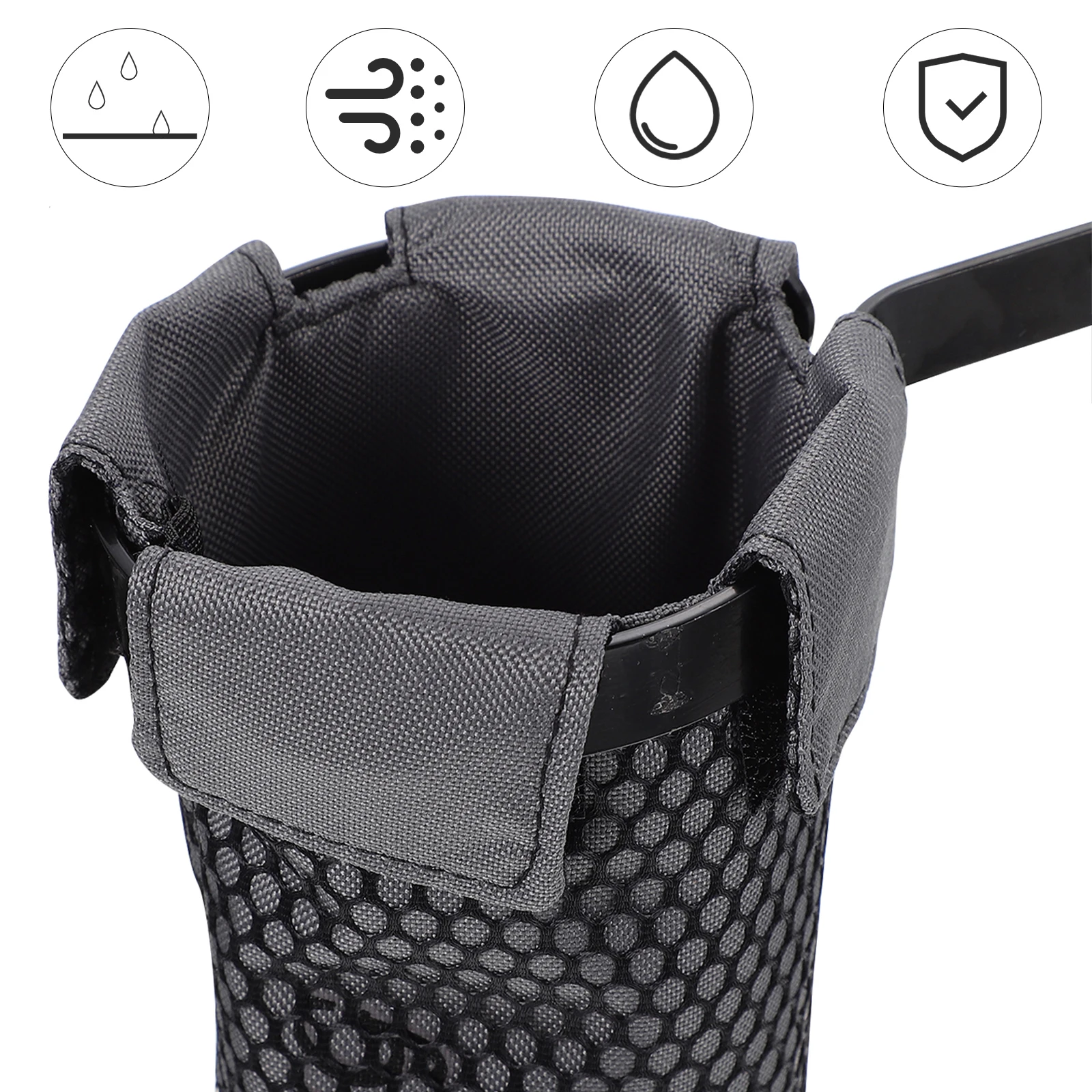 

Practical Drumstick Bag Grey Oxford Cloth Lightweight Durable Storage Metal Frame Portable Drum Accessories Case