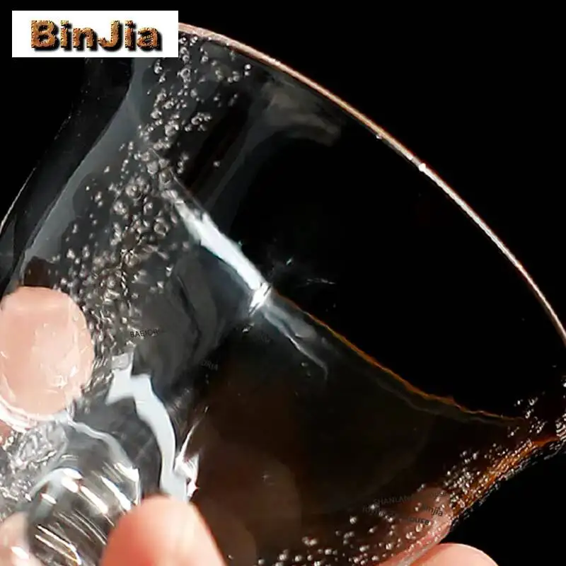 1pc 45ml Square Bubbles Glass Teacup Ancient Tea Bowl Beautiful Tea Cup Tea-tasting Smelling Cup Jianzhan Master Cups Tea Set