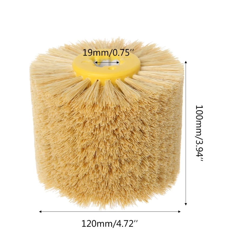 Spazzola tonda per sbavatura in filo sisal per lucidatura della testa per lucidatura Woodw Drop Shipping