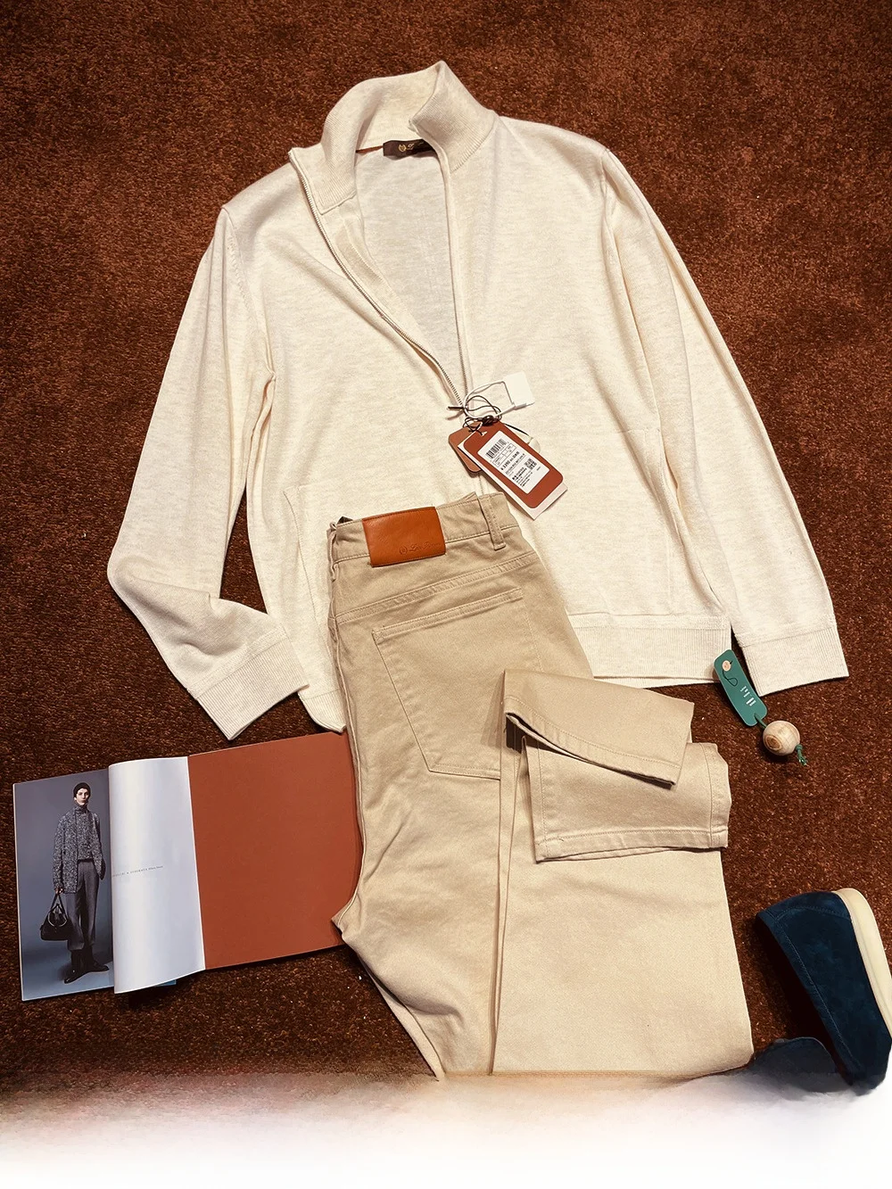 

Классические длинные штаны в клетку из хлопка 365 г, повседневные брюки Five ket в стиле ретро, джинсовые прямые брюки из хлопка, эластичное эластичное волокно, мужская одежда