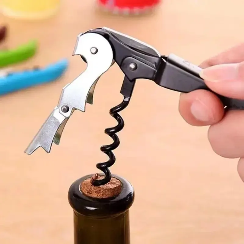 

Stainless Steel Wine Opener - Multi-Function Corkscrew Bottle Opener for Kitchen & Bar Accessories