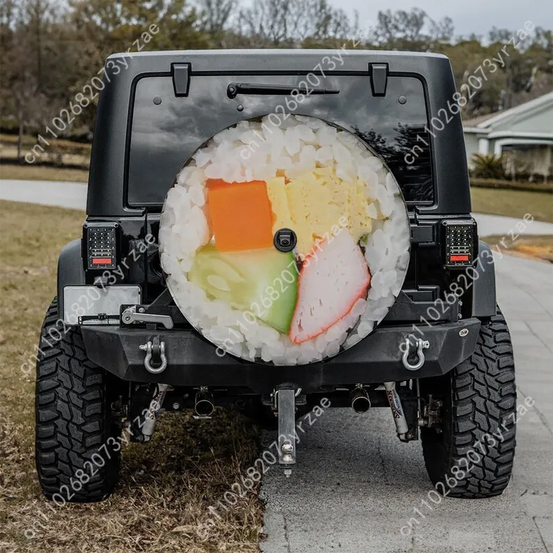 

Sushi Various Models Spare Car Tire Cover Sand Dust Prevention Protect Wind Rain Tire Cover Sturdy Durable Tire Covers