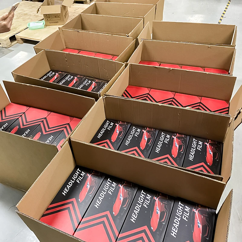 

Korea Quality TPU Hot Sale Anti-Scratch 0.3*15m TPU Car Headlight Tint Film Light Black Smoke Black Tail Light Headlight Film