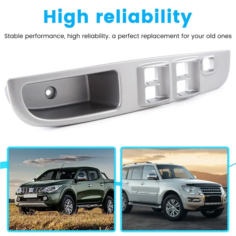 Durable-Left Front Power Door Switch Panel 7641A051HA For Pajero Sport L200 Triton 2008-2017 LHD