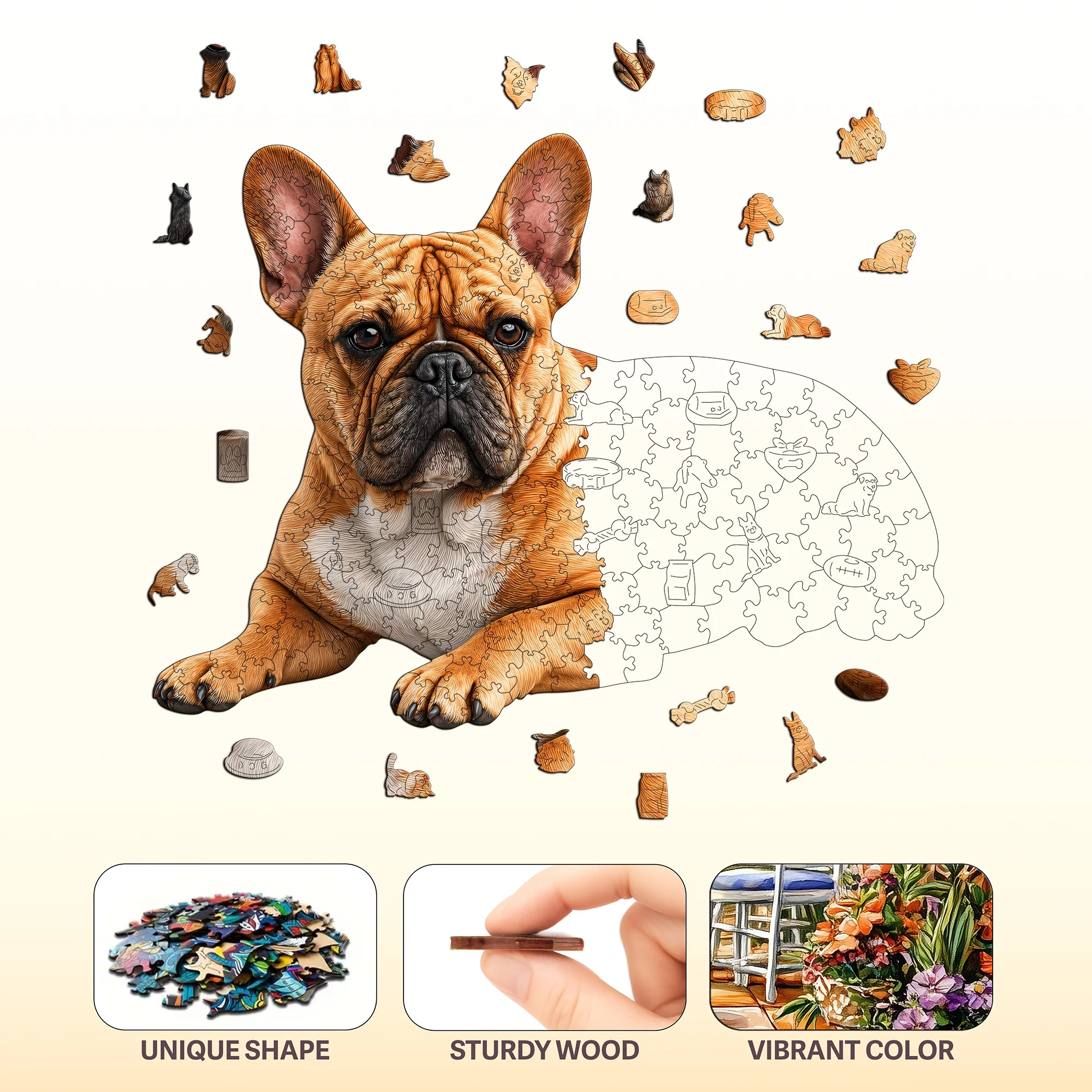 Puzzle drewniane płaskie z mot – Woodworking Meaning recenzja i cena