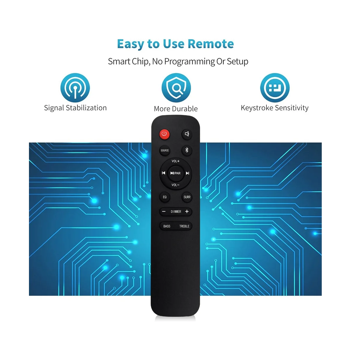 Mando a distancia EN218A8H para barra de sonido Hisense HS218, 2,1 canales, 2.1Ch, sistema de cine en casa