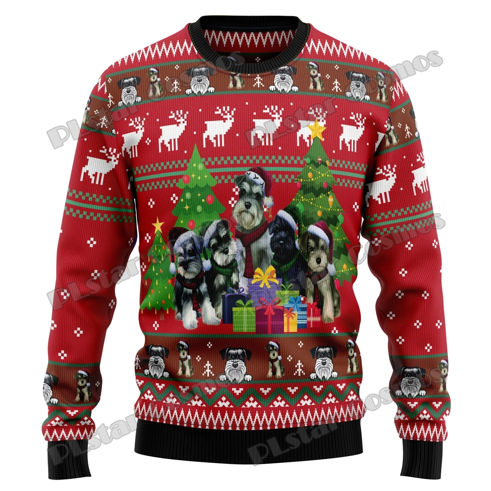 PLstar Cosmos Ninja Samurai Cat 3D Printed Fashion Men\'s Ugly Christmas Sweater Winter Unisex Casual Knitwear Pullover MYY17