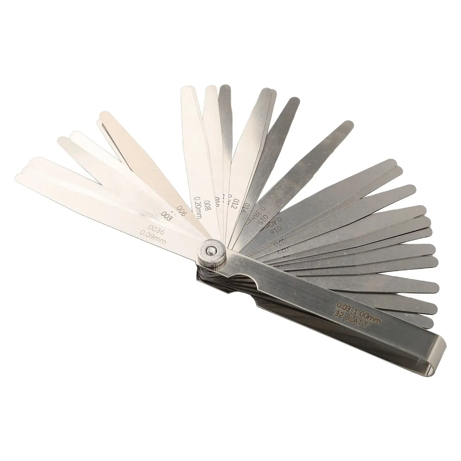 32 Blades Feeler Gauge Dual Marked Feeler Gauges Accurate And Versatile Corrosion-Resistant Lubricating Oil Coating