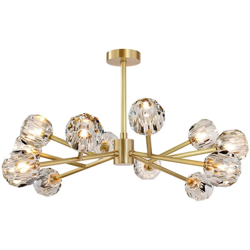 

Post-modern light luxury crystal chandelier Hong Kong style fashion simple dining room bedroom