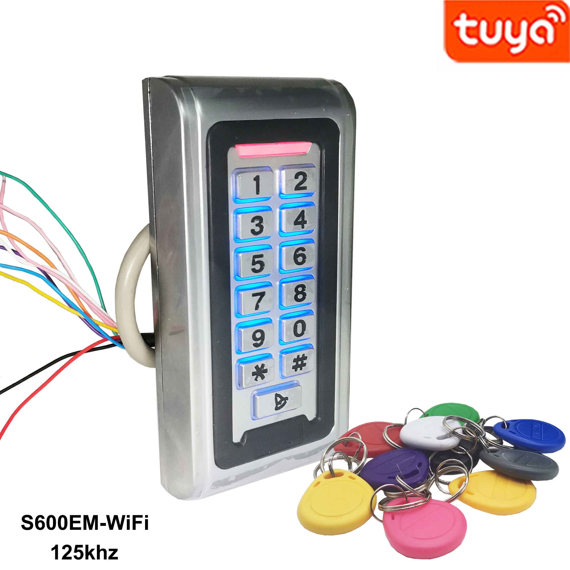 

Waterproof Metal Anti-Vandal Tuya WiFi Rfid 125khz Proximity Card Outdoor Access Control System