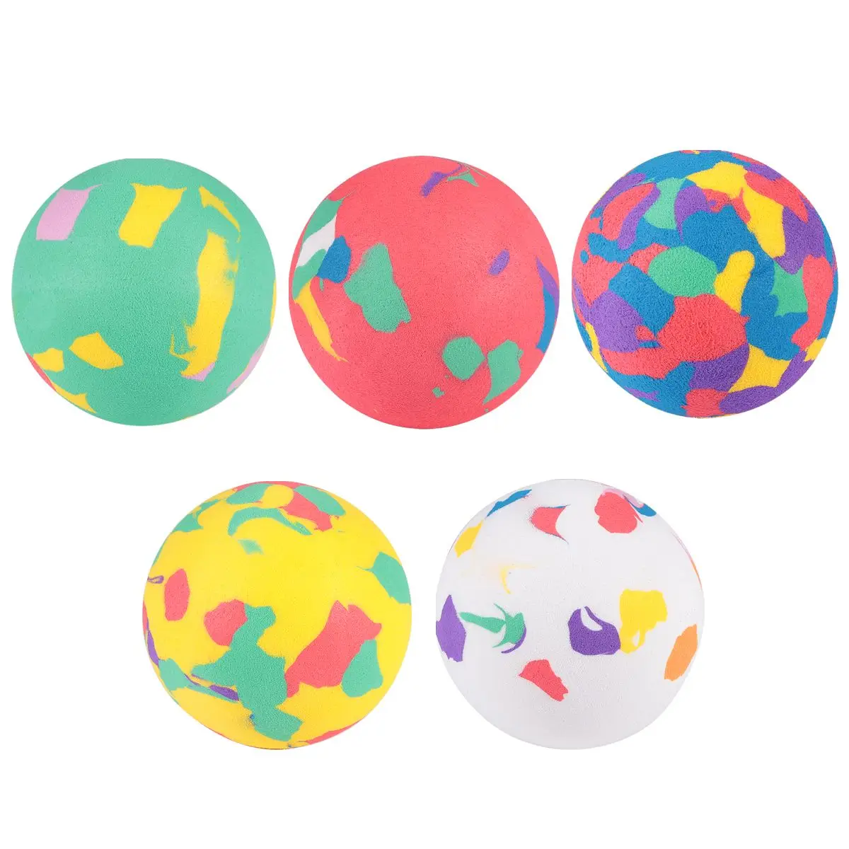 

12 Pcs Colorful Sponge Balls Premium Kids Toy Bouncing Ball Outdoor Fitness Leisure Activities Children Gift