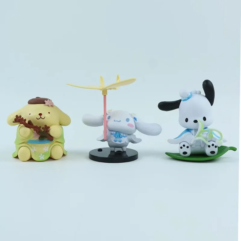 新商品 サンリオ 新雲花服シリーズ クロミ メロディ 大きな耳の犬 ブラインドボックス フィギュア 飾り 女の子向けギフト