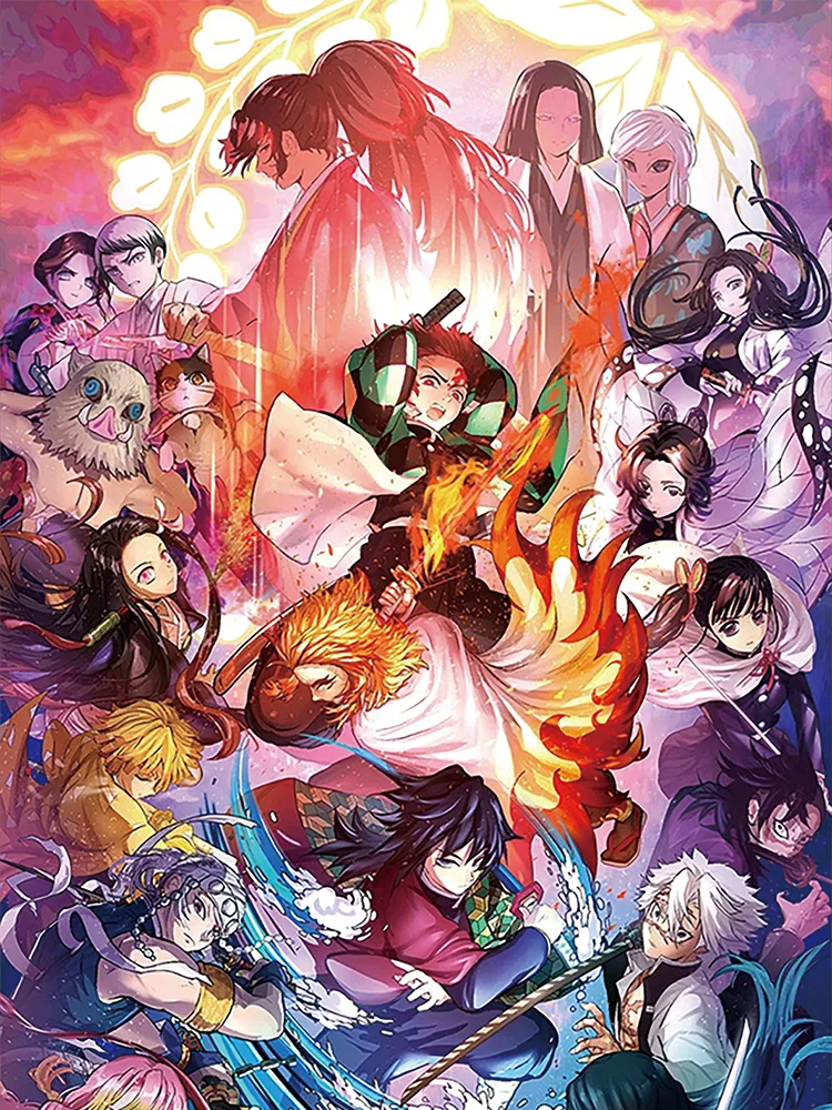 Caja potenciadora de tarjetas acrílicas Demon Slayer, juego TCG, tarjetas raras, mesa Kimetsu Yaiba, juguetes para familia, niños, regalos de Navidad