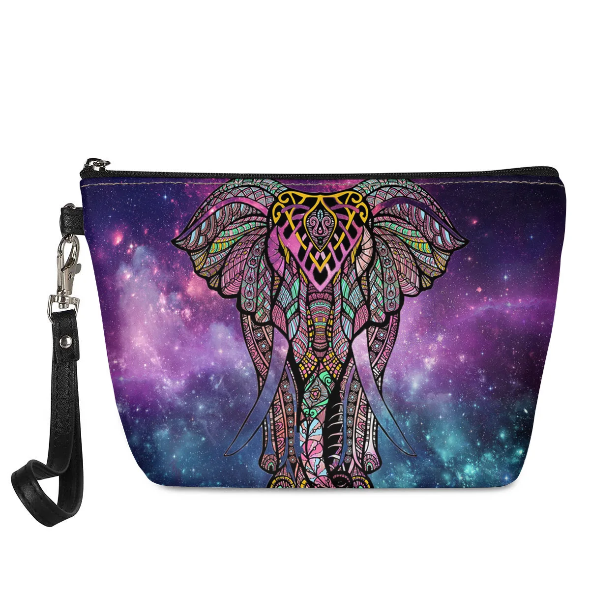 Leather Ladies Make Up Bags Girls Cosmetic Bag 2025 Elephant Print Small Women Pouch PU Necessaries Beauty Case Makup Organizer