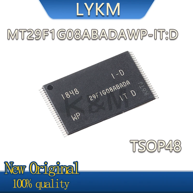 5-10/PCS New Original MT29F1G08ABADAWP-IT:D  29F1G08ABADA TSOP48 NAND flash memory chip In Stock