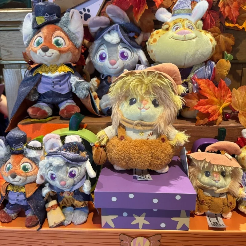 

Плюшевый брелок Disney 2025 на Хэллоуин: Зоотопия, Клоузауэр, Джуди, Ник — мягкая игрушка, мультяшный персонаж, брелок для ключей