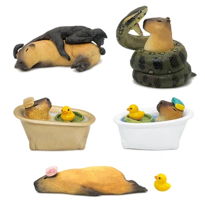 

pvc figure model toy Capybara 5pcs/set