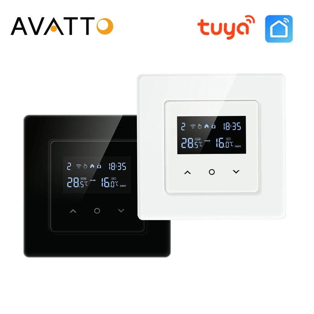 AVATTO Tuya WiFi Smart Thermostat Temperature Water Electric Floor Heating Gas Boiler Controller Work for Alexa Google Home