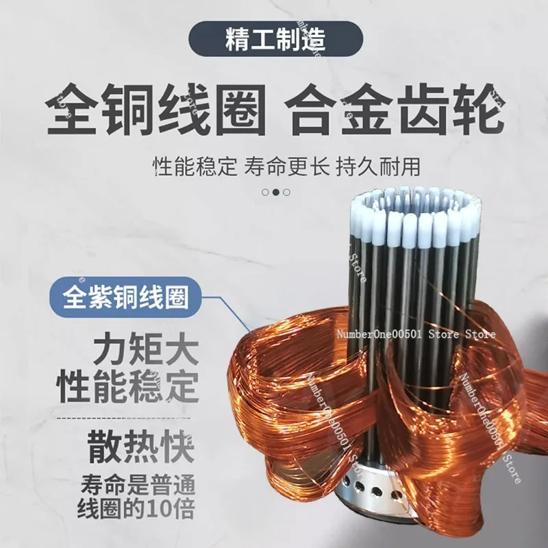 Permanent Magnet Synchronous Reduction Motor Single Phase High Power AC Motor with Integrated Gearbox 200W