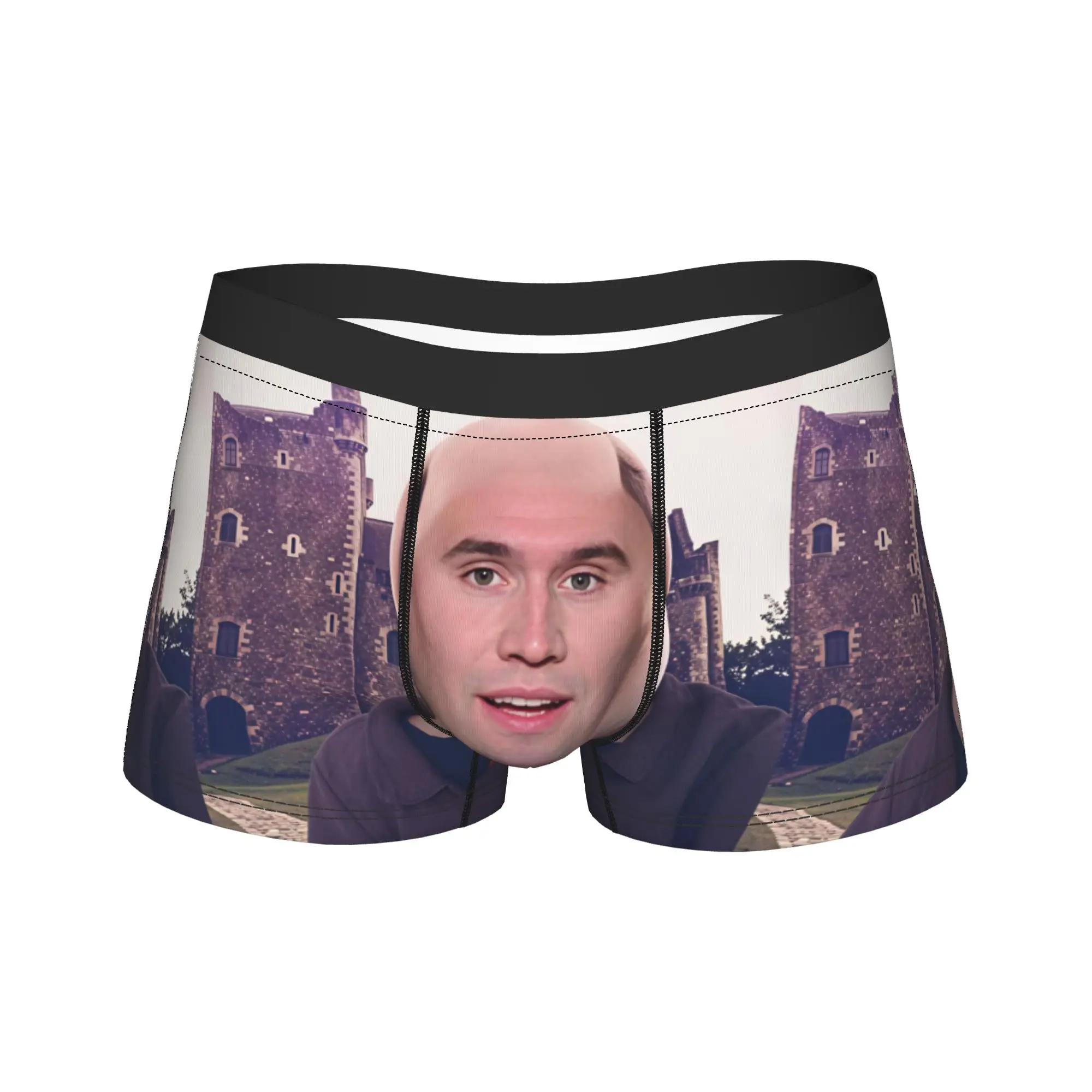 

John Kirk Underwear Classic Underpants Print Boxer Brief For Men Pouch Plus Size Trunk