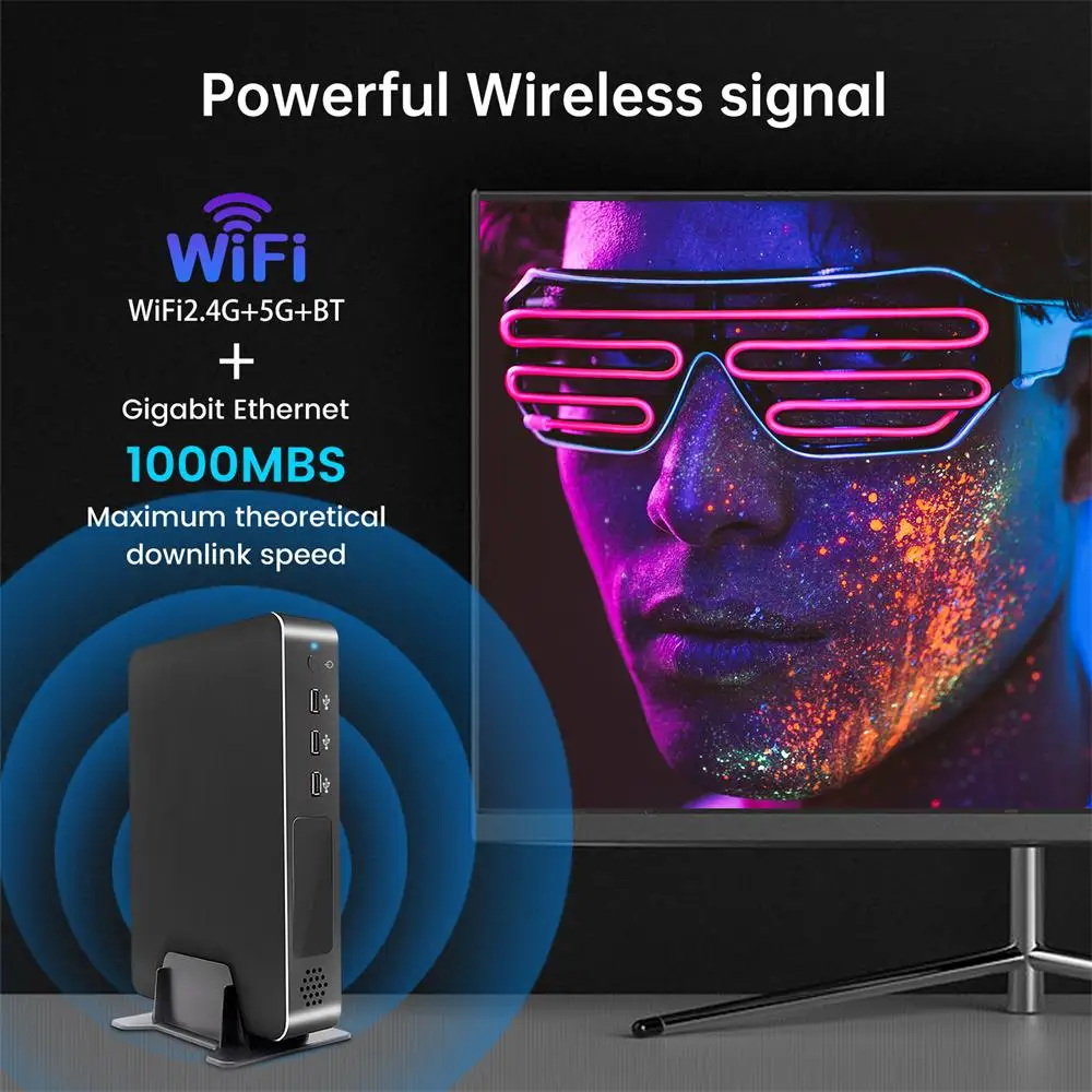 Msecore Mini computadora de escritorio con E3-1231V3 16G RAM 1T SSD P1000 Gráficos dedicados para edición de vídeo de diseño gráfico