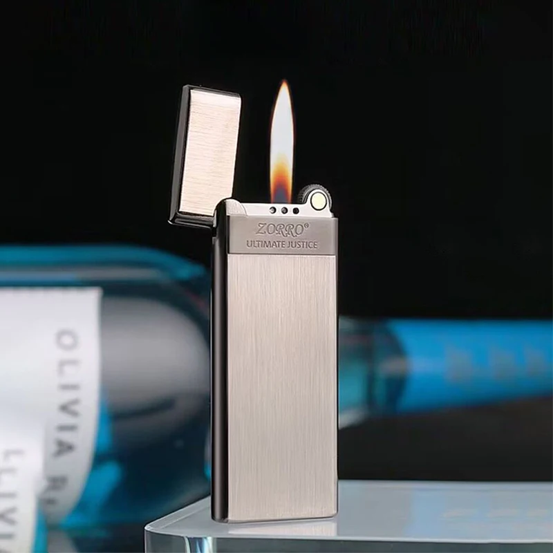 ZORRO Ultra Thin Lighter Body 5MM Thickness Grinding Wheel Ignition Bottom Inflation Flame Regulating Valve Portable