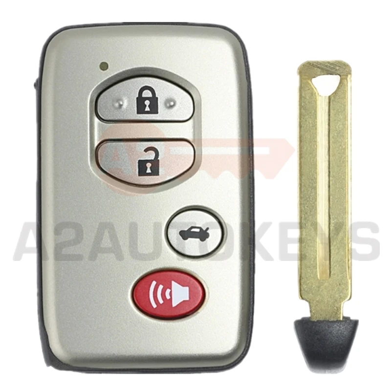 A2AUTOKEYS For Toyota Avalon Camary Aurion Sequoia Prius A433 F433 3370/0140/5290/6601/7930/4610 312/314/315/433.92 MHZ Car Key