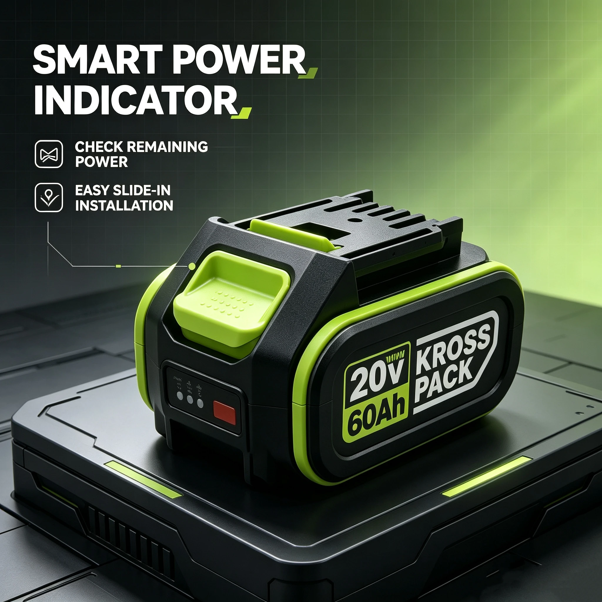 20V 6.0Ah KROSS PACK Rechargeable Lithium Ion Battery Compatible with WORX 20V Max Kross Pack Series Electric Tools WU279 WU535